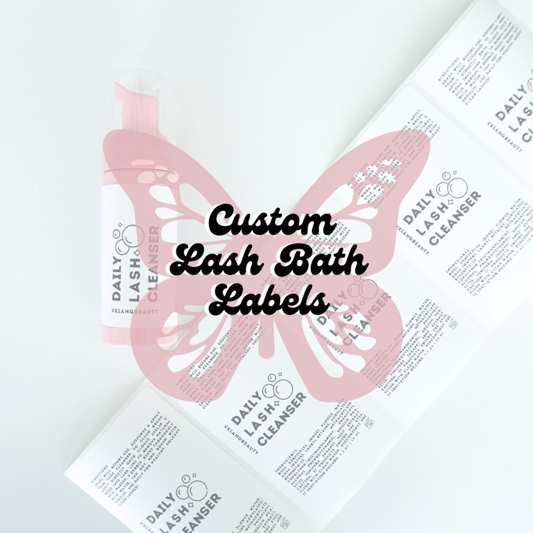 Lash Shampoo Label Lash Aftercare Kit Lash Extension Supplies Lash