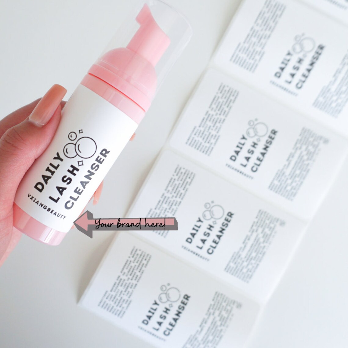 Lash Shampoo Label Lash Aftercare Kit Lash Extension Etsy