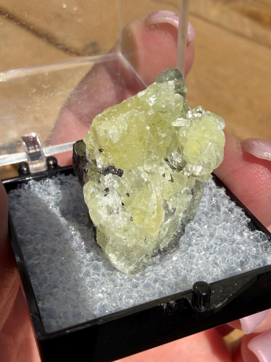 Prehnite Crystal Thumbnail Specimen in Display Box 1.4” – Natural ...