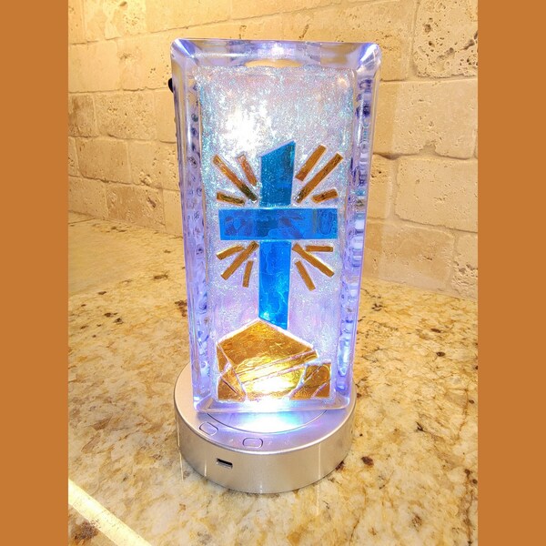 Glass Mosaic Light Box Etsy