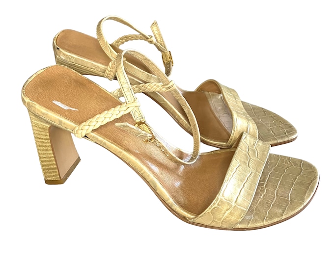 Vintage 90s Nine West Square Toe Heels 8.5