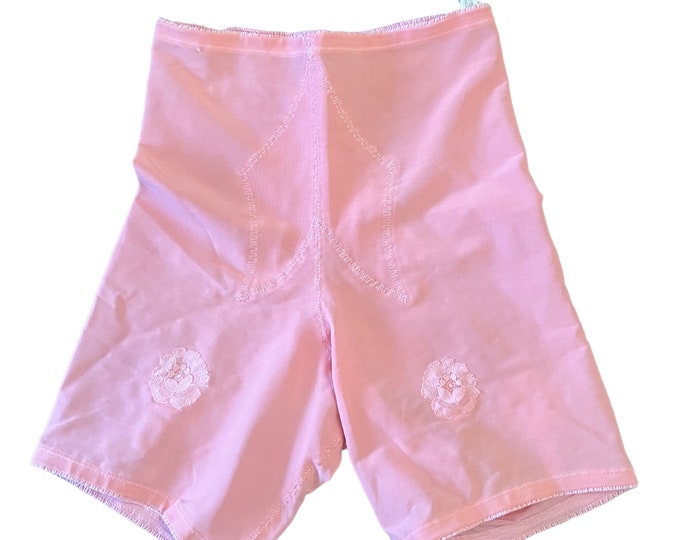 Vintage Midcentury Vanity Fair Girdle Shaper Shorts Pink XS/S