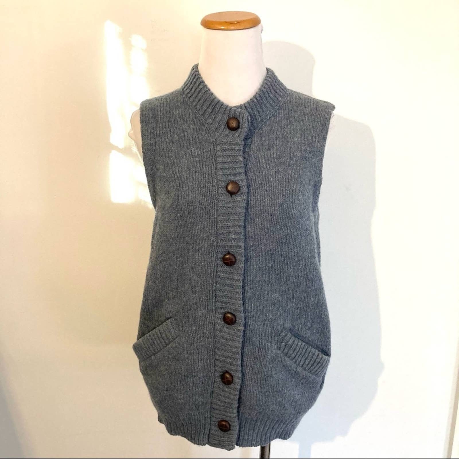 Vintage Eddie Bauer Wool Sweater Vest Medium