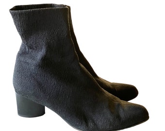 Vintage Robert Clergerie Sock Booties Black 8