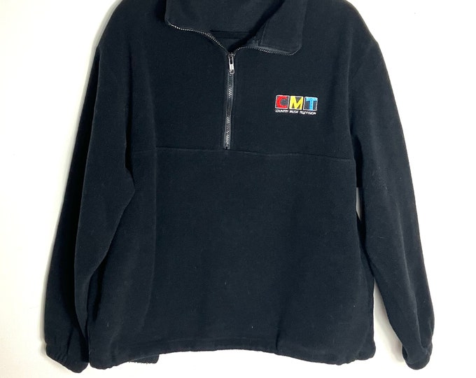 Vintage 90s CMT Logo Fleece Jacket M/L