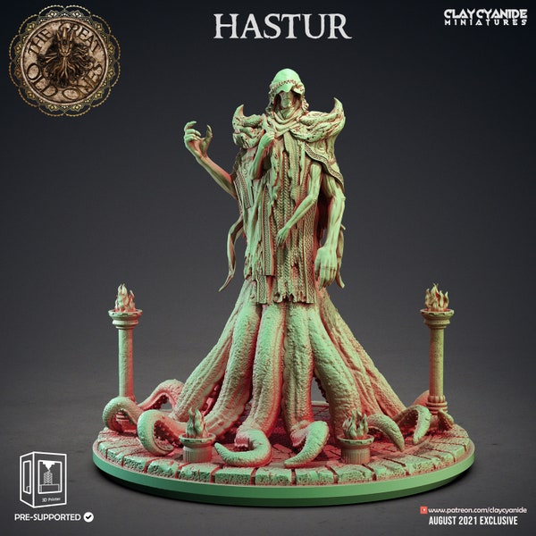 Hasthur, the King in Yellow, Miniature For Tabletop Roleplaying (LOVECRAFT, HORROR, FANTASY)