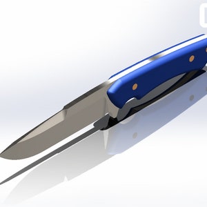 Hunting Knife Template CYH001 ready for cutout, laser plasma cutting, knife making, template,  vectorel, dwg, dxf, stl, ai
