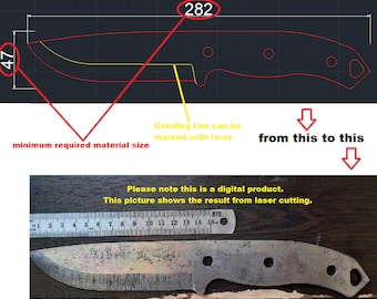 Knife Template, 35 Models, Laser Cut Files (Digital Download)