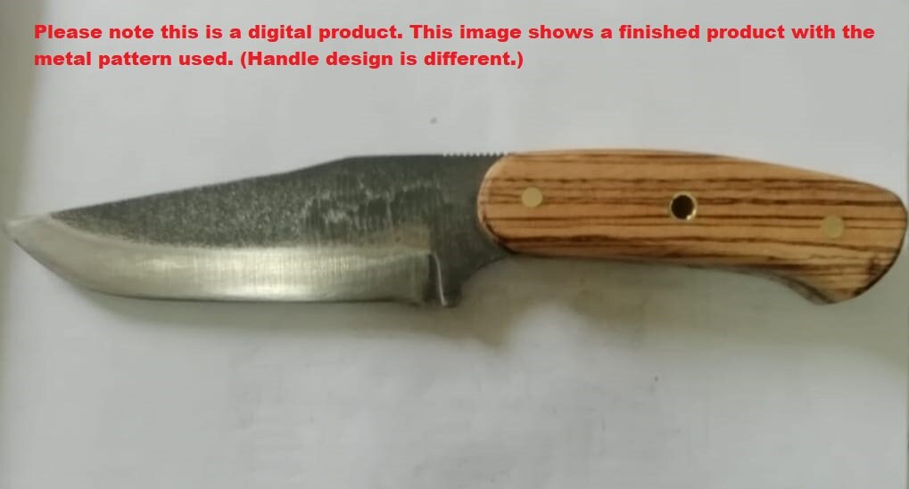Bushcraft Knife Template NP Ready for Cutout, Laser Cutting, Plasma Bushcraft Knife Template NP Ready for Cutout, Laser Cutting, Plasma