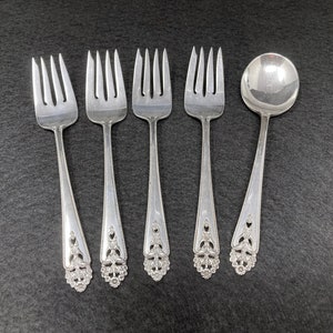 Queens Lace International Sterling Silver Silverware Forks