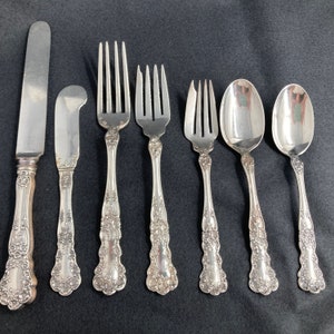 Vintage Early 20th Century Gorham Buttercup Pattern Sterling Silver Flatware (Sterling, 1899)
