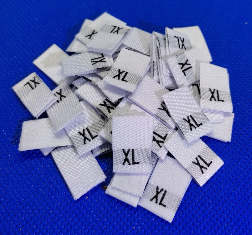 50pcs X Size Label High Density Damask Woven Label XS to - Etsy Australia