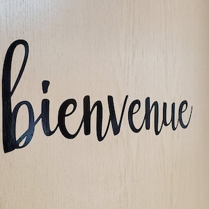 bienvenue sign, welcome sign, classroom decor, French classroom, French decor, French vinyl