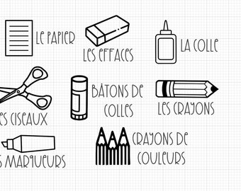 étiquettes Scolaires - Etsy UK