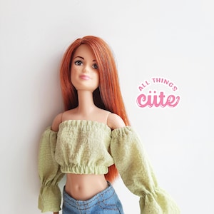 Barbi3 outfit doll clothing Rainbow High casual outfit Blythe doll dress handmade outfit 30 cm dolls BJD clothing miniatures Barbi3 miniskirt image 6