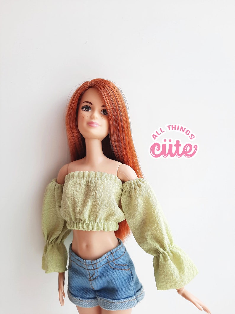 Barbi3 outfit doll clothing Rainbow High casual outfit Blythe doll dress handmade outfit 30 cm dolls BJD clothing miniatures Barbi3 miniskirt image 6