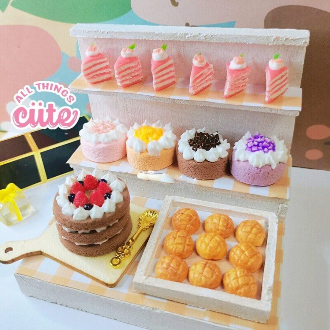 Dollhouse Miniature Cakes Miniature Dessert Mini Brands Miniature Food