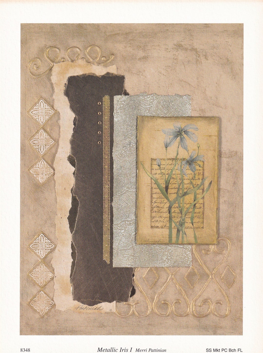 Set/2 Vintage Fine Art Prints by Artist Merri Pattinian Etsy