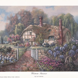 Kit De Broderie Au Point De Croix 'Bedfordshire Sunset' – Dimensions, Vintage Années 90