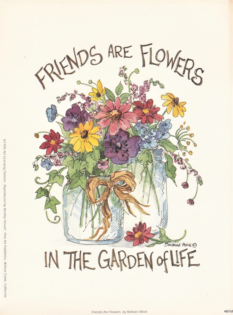 Set/2 Vintage Fine Art Prints by Artist Barbara Mock Etsy