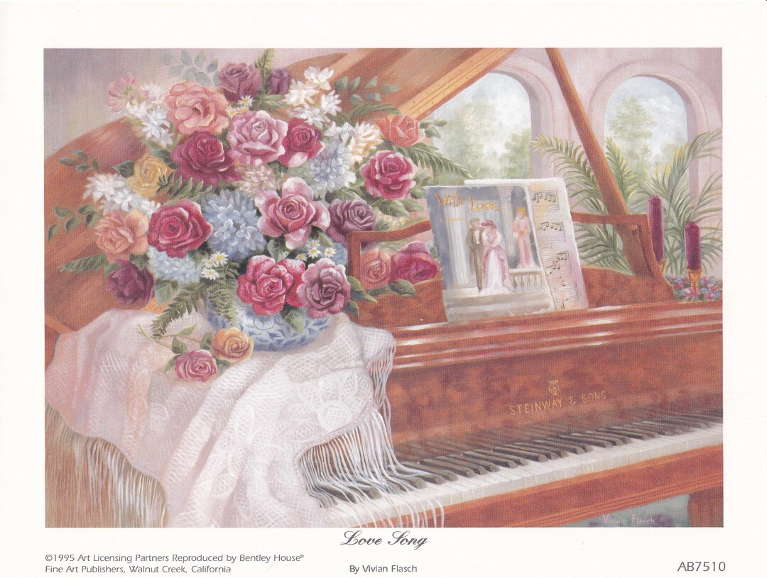 Set/2 Vintage Fine Art Prints by Artist Vivian Flasch - Etsy