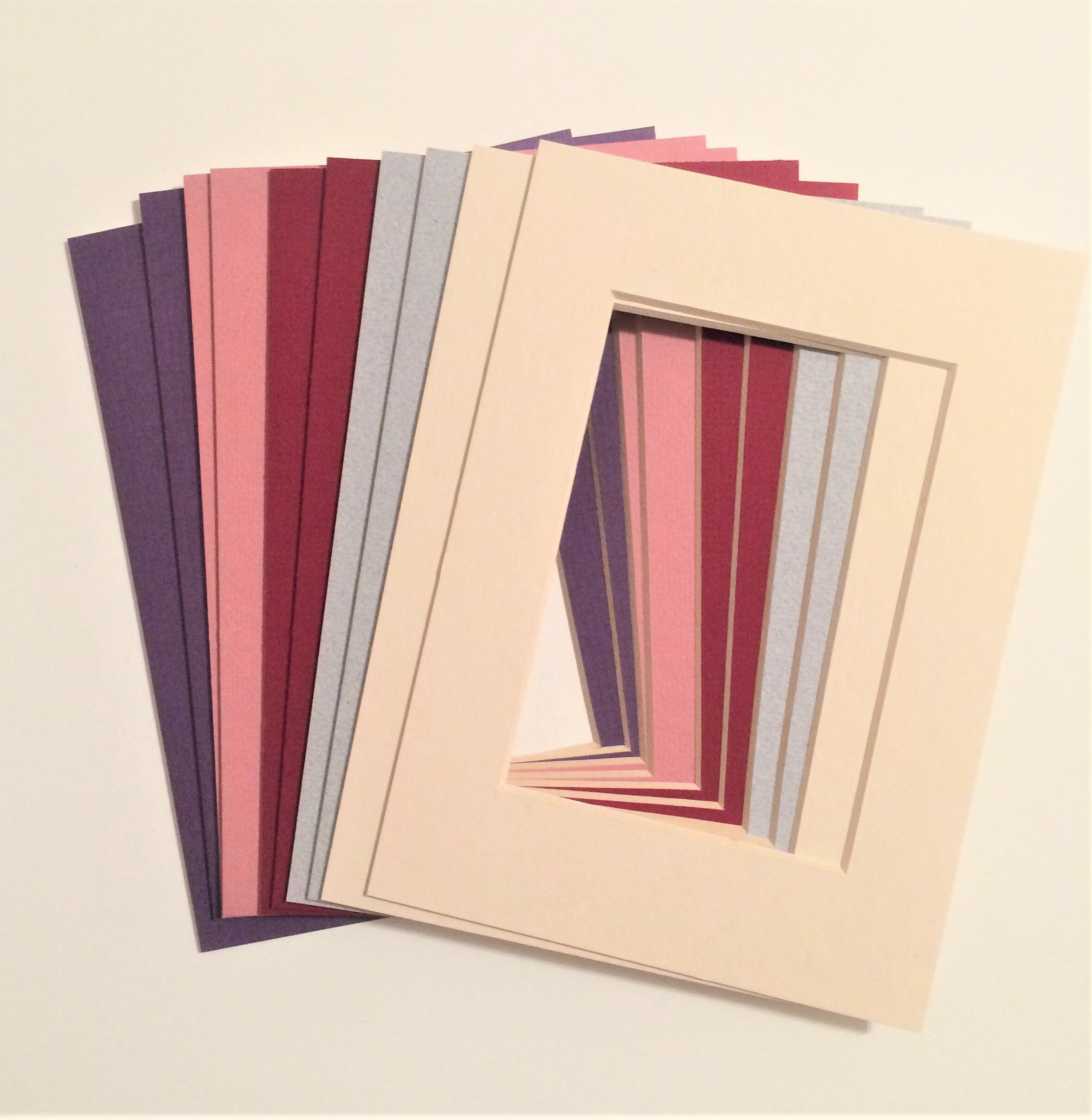Lot/10 5x7 Photo Mats Asst Colors Etsy