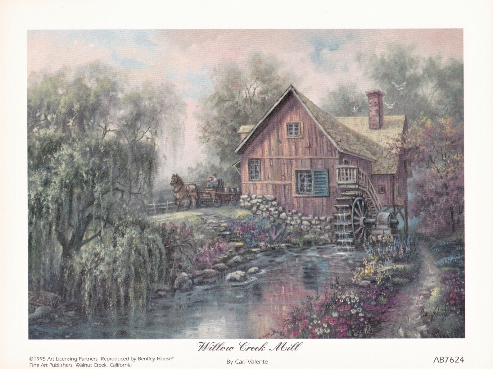 Set/2 Vintage Fine Art Prints by Artist Carl Valente Etsy