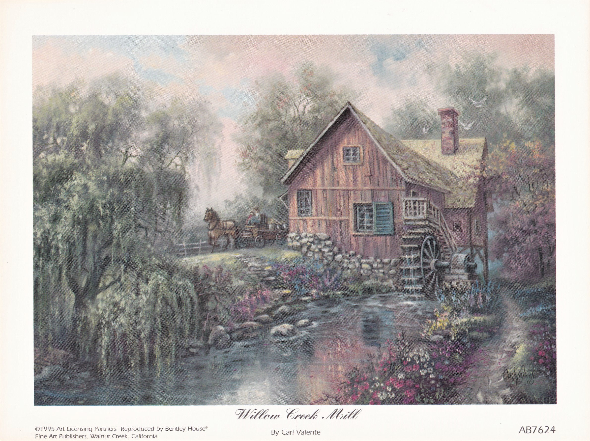 Set/2 Vintage Fine Art Prints by Artist Carl Valente Etsy