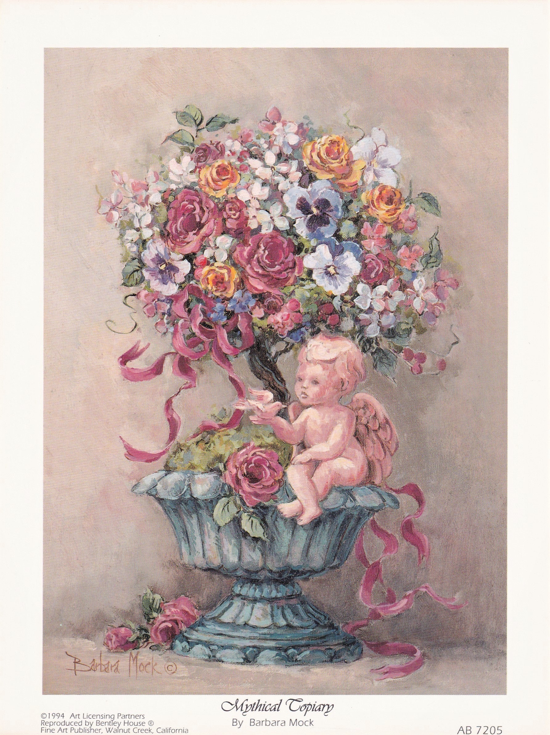 Barbara Mock 花と食器の静物画 金色フレーム Barbara Mock - Etsy