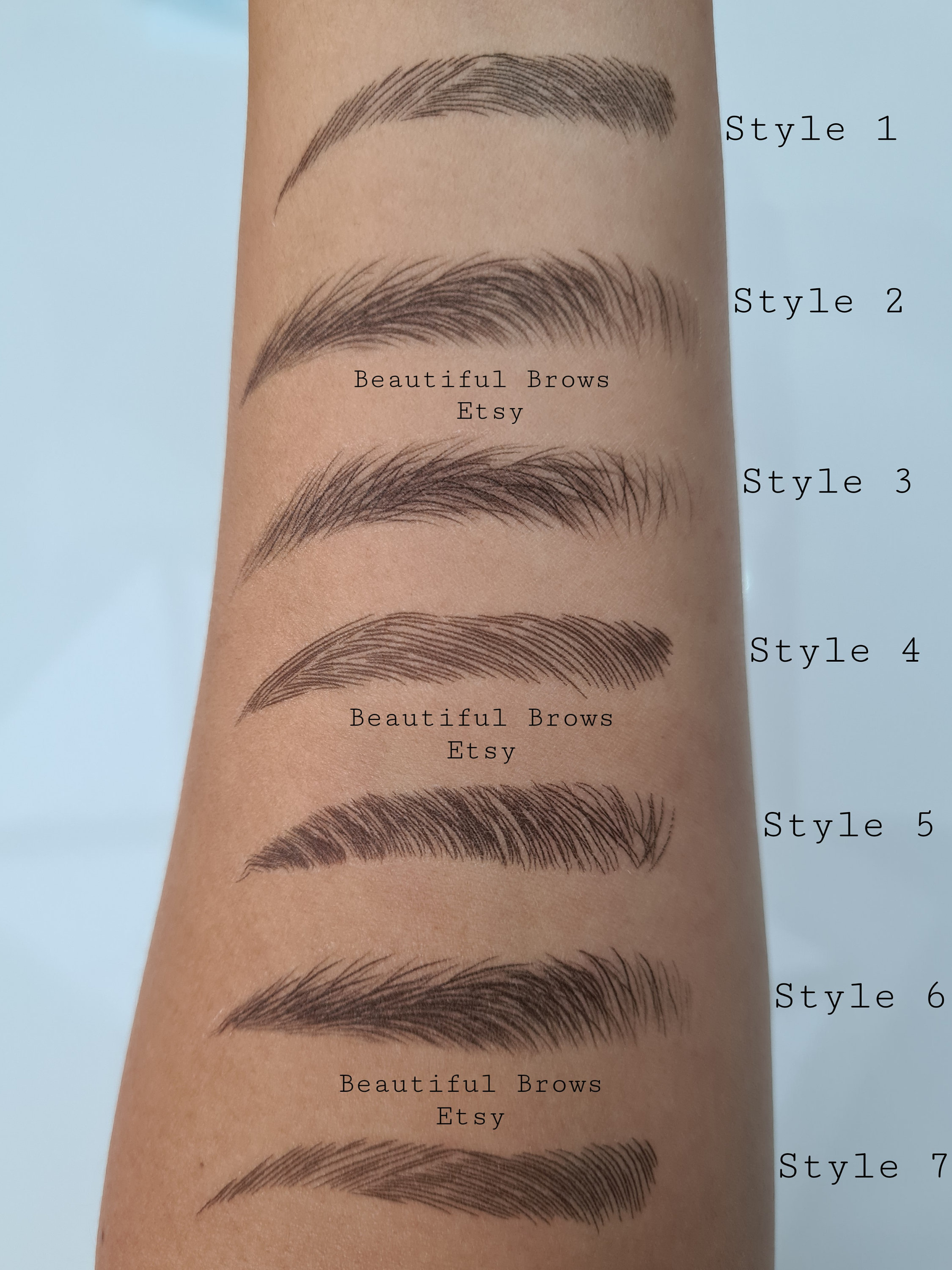 4D Eyebrow Transfers Waterproof Eyebrows Realistic - Etsy