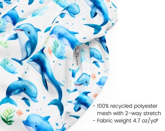Dolphin Unisex Mesh Athletic Shorts Porpoise Pocket Extended