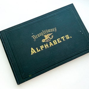 Original 1877 edition Esser Alphabets! Rare complete copy with ornaments and signs [Hand Lettering, Writing, Type, Typography] Vintage