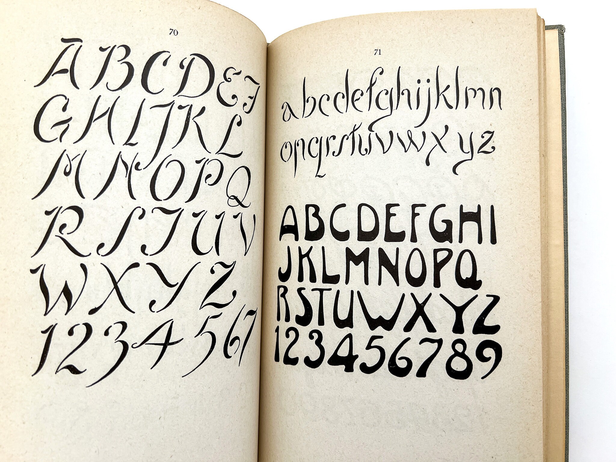 Russell 124 Types of Lettering 1940s Alphabet Specimens for Graphic ...