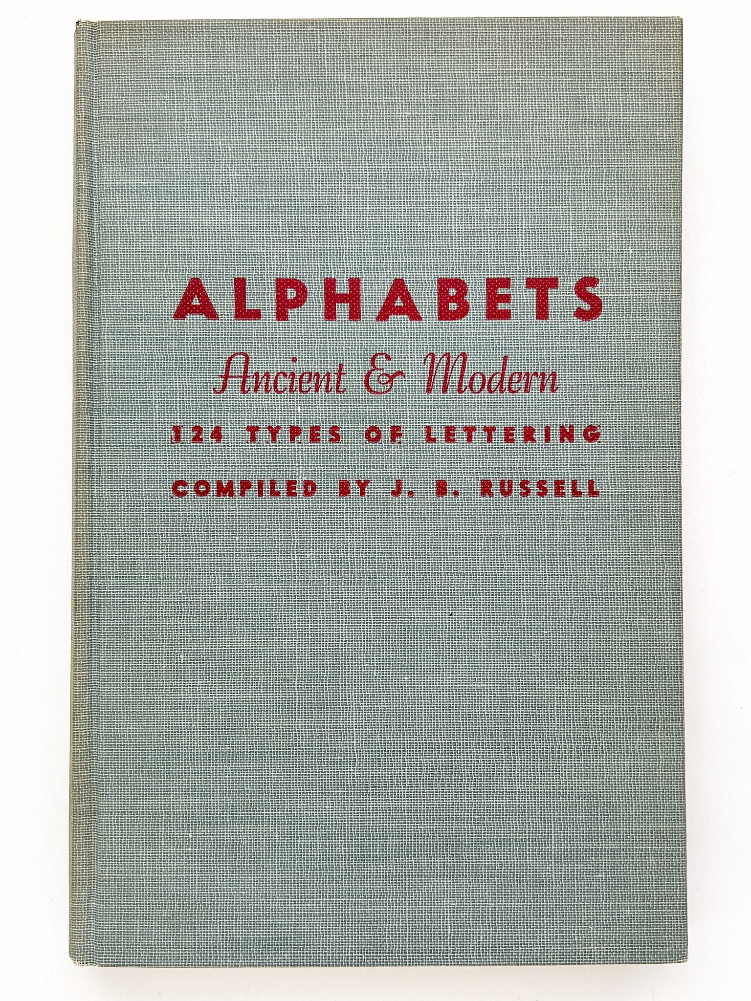 Russell 124 Types of Lettering 1940s Alphabet Specimens for Graphic ...