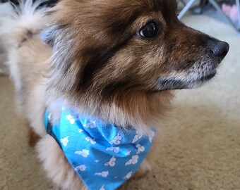 Anime Blue Cloud Pet Bandana Handmade-Senpai
