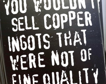 FBI Warning to Subpar Copper Ingot Merchants | Funny Sticker