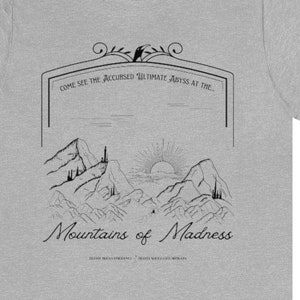 Mountains of Madness| Loveccraft | Funny Travel Unisex Jersey Short Sleeve Tee