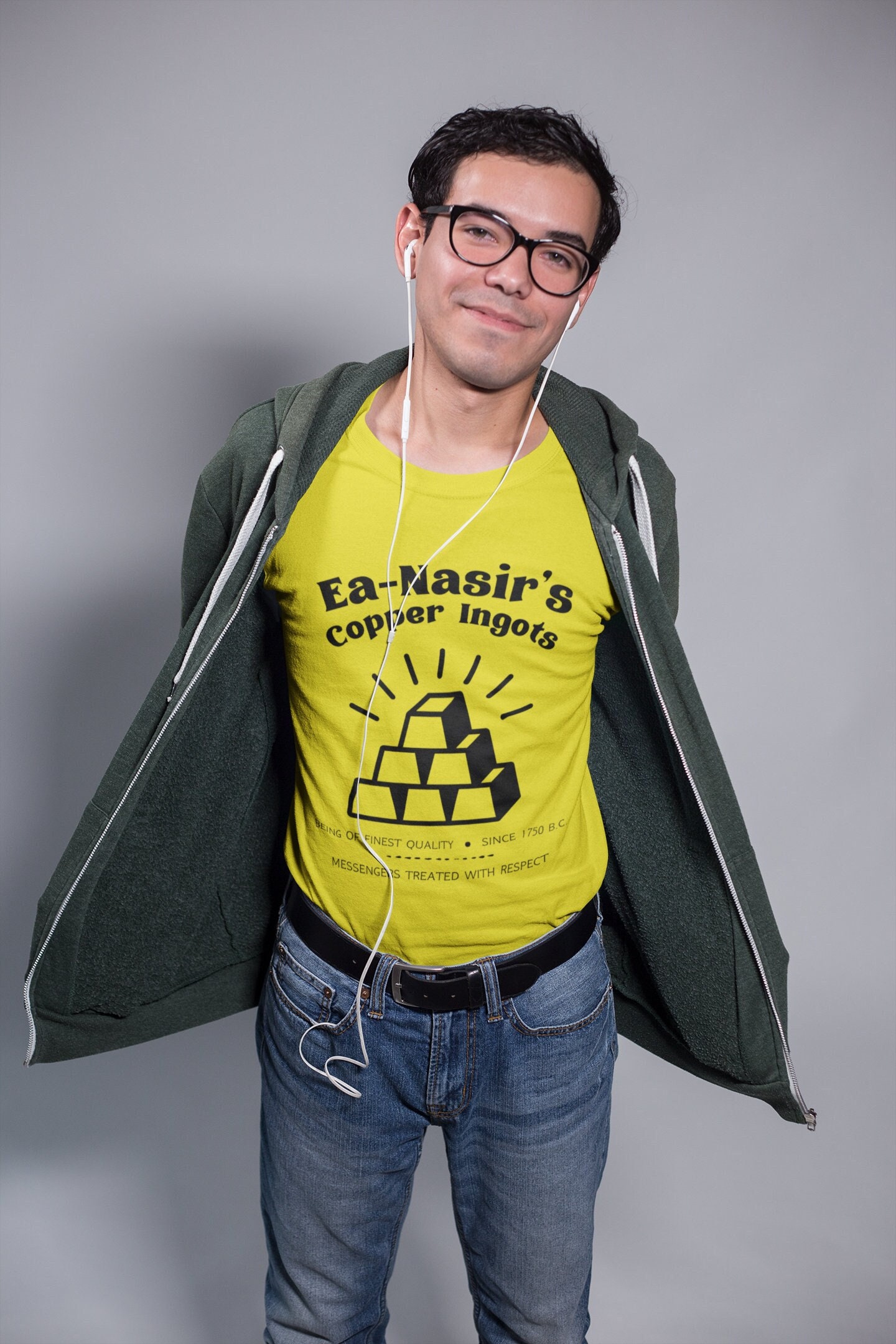 Eanasir's Fine Quality Copper Ingots black Text Funny Tshirt Complaint