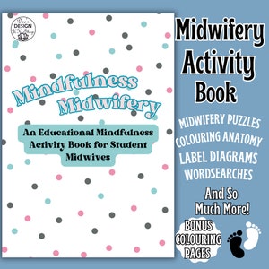 A5 ACTIVITEITENBOEK VERKOCHT, Mindfull verloskunde student leuke leeractiviteiten, essentieel hulpmiddel, educatief, kleurplaten, woordzoeker