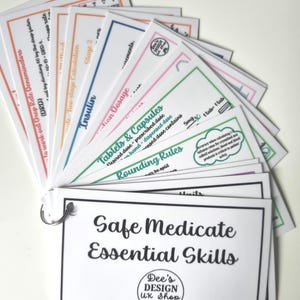 Guías de referencia de medicamentos seguros: fichas didácticas de obstetricia y enfermería, atención médica, recursos educativos para estudiantes, 13 guías de bolsillo