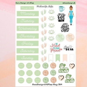 Midwife Life Planner Stickers: Student Accessories, Shift Work Decals