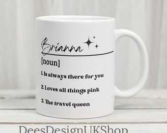 Personalisierte Name Definition Tasse: Benutzerdefinierte Zitat Keramiktasse