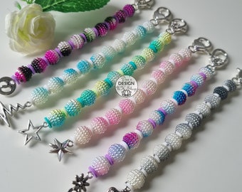 Iridescent Cervical Dilation Bead Charm: Midwifery Student Learning Tool