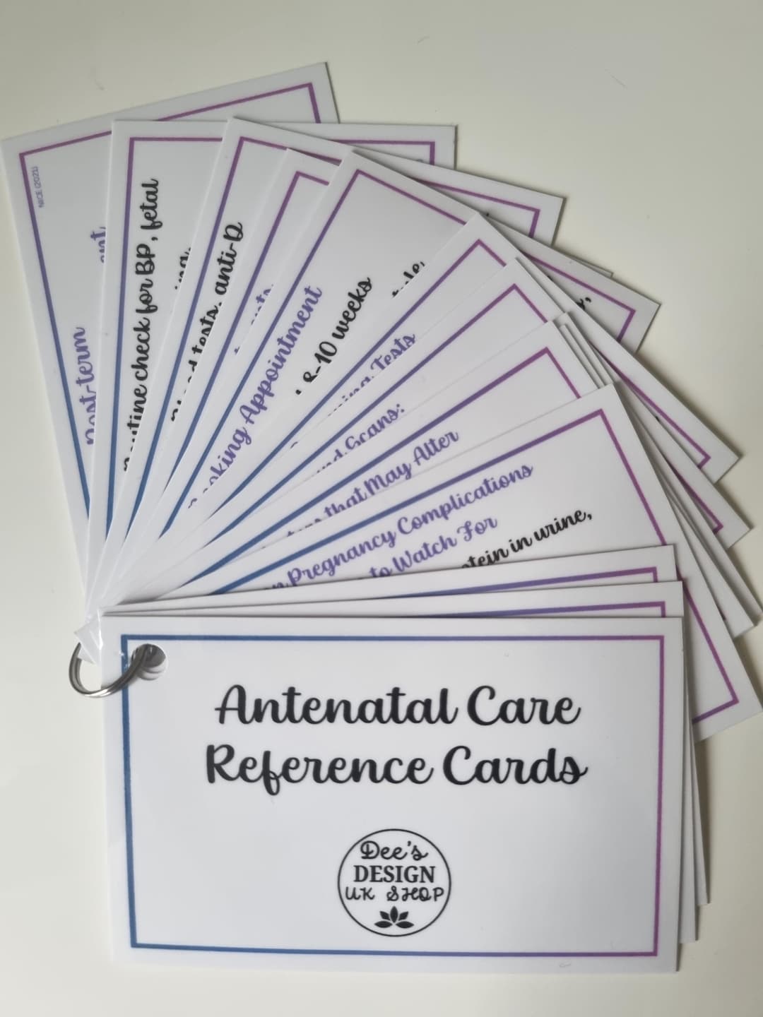 Antenatal Care Cards: Midwifery Student Pocket Guides - Etsy