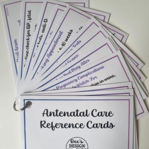 CARTÕES DE CUIDADOS PRÉ-NATAIS, Estudante de Obstetrícia, Recursos de Aprendizagem sobre Gravidez Pré-natal, Educação em Obstetrícia, 13 Guias de Bolso