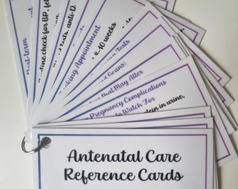 Antenatal Care Cards: Midwifery Student Pocket Guides
