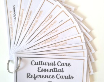Cultural Awareness Cards: Midwifery Student Study Guide, 15 Pocket Guides
