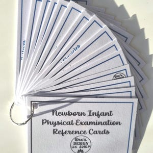CARTES D'EXAMEN NIPE, Étudiante en sage-femme, Ressources d'apprentissage pour les nouveau-nés, Formation de sage-femme, 15 guides de format de poche