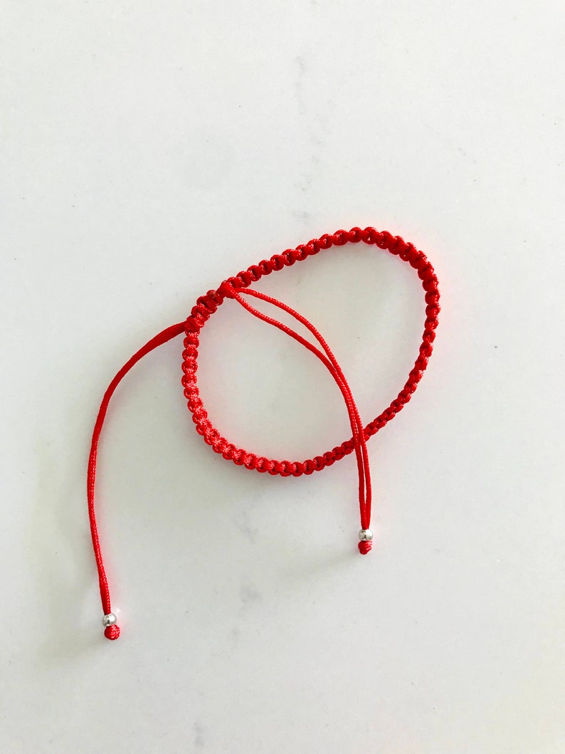 Armband met rood koord Boze oog rode koordarmband Lucky Charm armband Beschermengel armband Kabbalah rode armband afbeelding 5