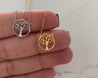 Dainty Tree of Life Necklace | Family Tree Necklace | Gold Family Tree Necklace | Necklaces for Women | Tree Necklace